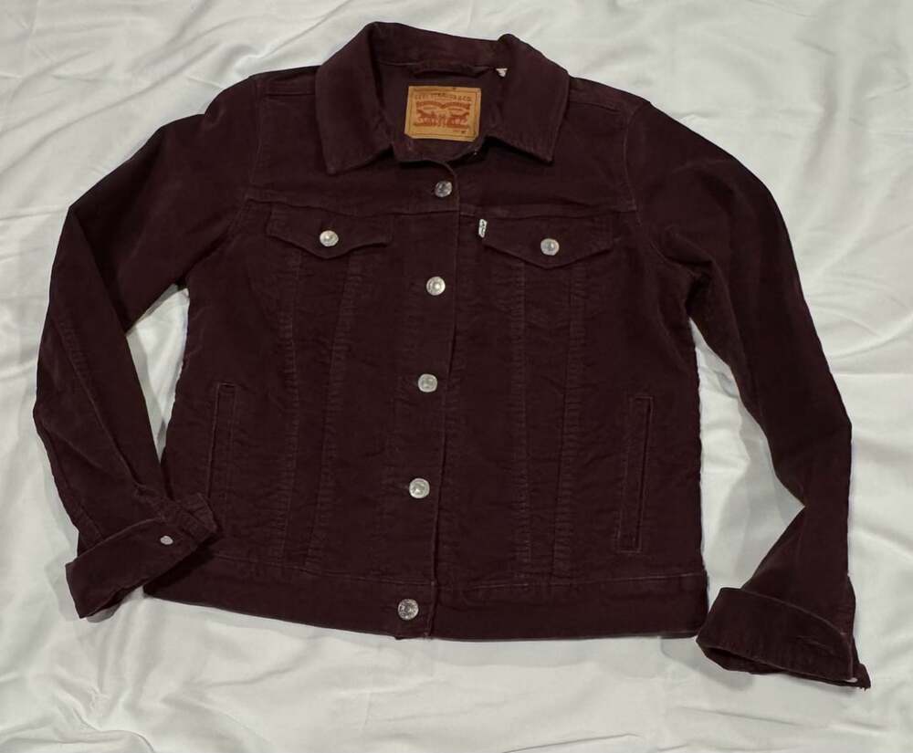 Levi's Corduroy Trucker Jacket Size M Purple women’s